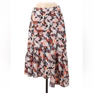 Floral Abstract Print Skirt Medium NWT